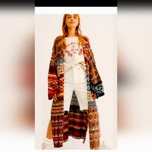 Free People Sweaters - Free People Landmark Cardi L maxi boho